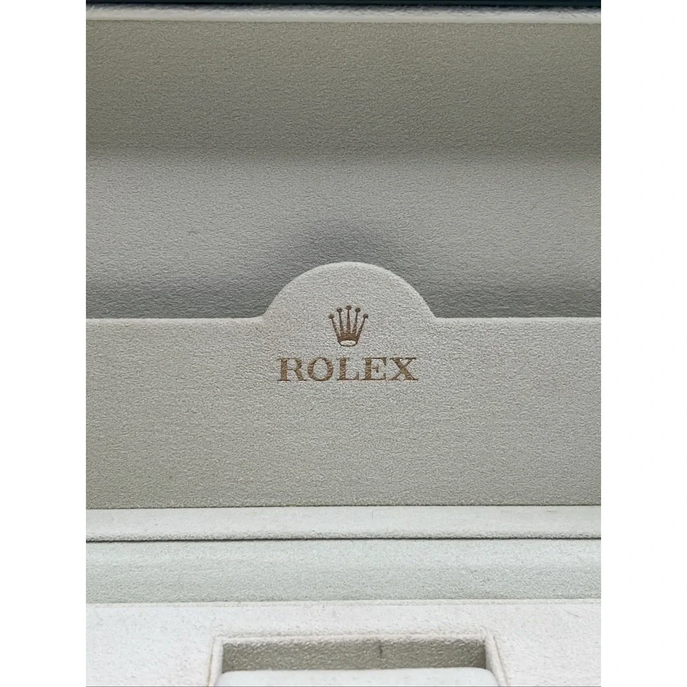 Rolex Watch Box Case Green Leather Wood 39139.64 AUTHENIC